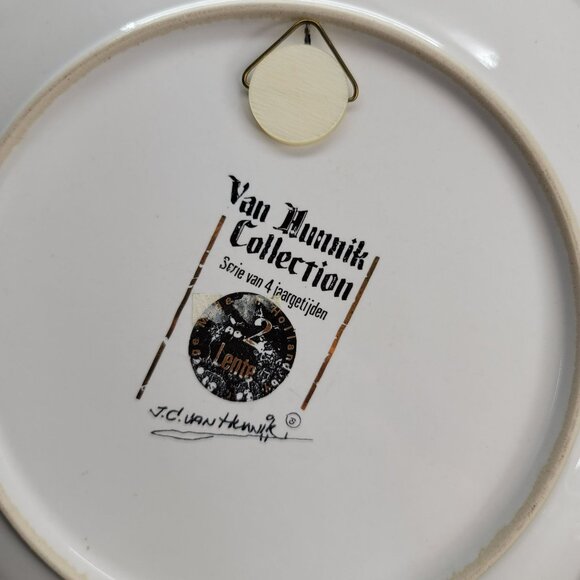 Van Hunnik Collection Decorative Plate With Windmill & Farm Scene 9.5" VL1002 - Picture 4 of 4